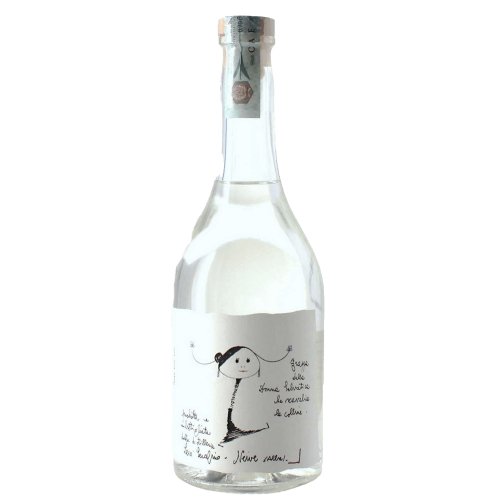 Grappa Bianca Riserva "Grappa femeii sălbatice care urcă pe dealuri" - Romano Levi (0,7 l, cutie)