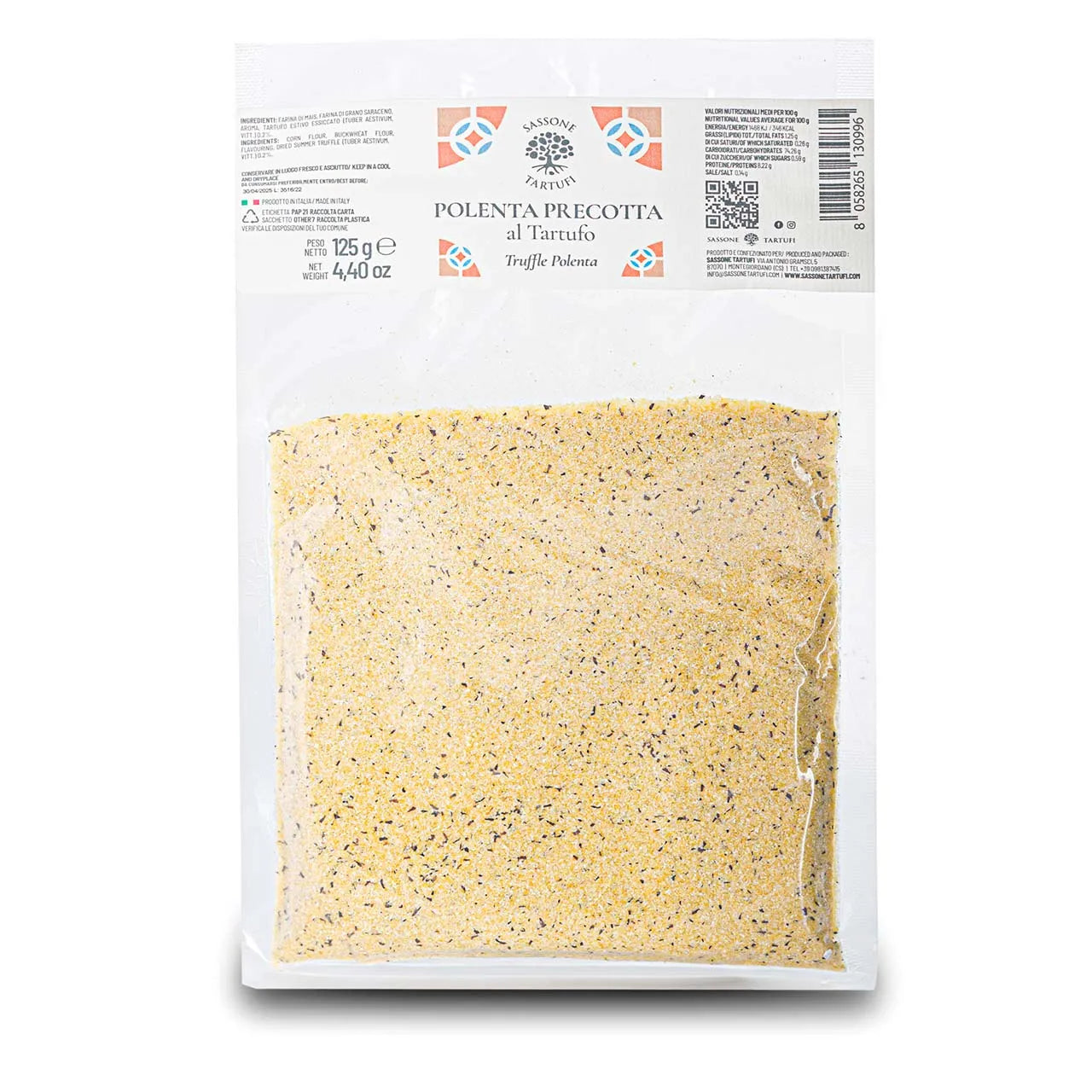 pre-cooked polenta with summer truffle (vacuum-packed)