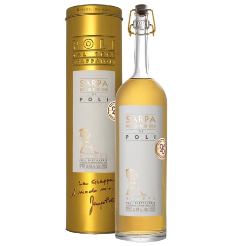 Grappa baricadată "Sarpa Oro" - Jacopo Poli (0,7 l - cutie)